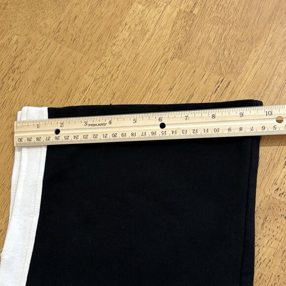 CALVIN KLEIN Performance Womens L‎ Knit Pants Black Stripe Comfort  Gym Workout - Picture 11 of 12